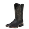 High Embroidery Vintage Engraving Stitching Wide Head Western Cowboy Boot - Image 5