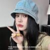 Jean Fisherman Hat Women's Short Brim Beret Bucket Hat - Image 4