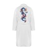 Blue Dragon White Morning Robe For Men - Image 4