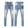 Straight Ripped Stretch American High Street Casual Men's Jeans - Image 4