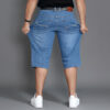 Men's Loose High Stretch Denim Shorts - Image 4