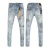 Straight Ripped Stretch American High Street Casual Men's Jeans - Image 5