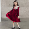 Girls' Children's Dress Velvet Princess Dress - Image 6