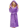 Women's Minimalist Plus-size Extended Bathrobe With Long - Image 4