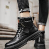 Men's Boots Plus Size Vintage Leather Worker Boot - Image 4