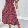 Print V-neck Dress For Women - Image 5