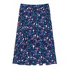 Dark Blue Skirt With Blue And Pink Flowers - Image 3