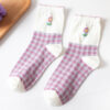 Socks Women's Tube Socks Spring And Summer Lace Floral Stockings - Image 3