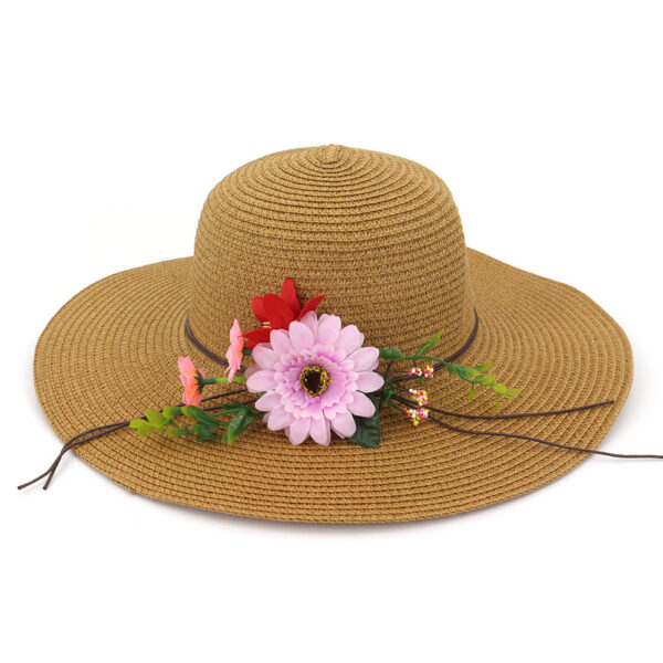 Ladies Dahai Beach Resort Sunscreen Straw Hat