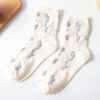 Socks Women's Tube Socks Spring And Summer Lace Floral Stockings - Image 7