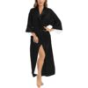Golden Dragon Black Kimono Long Kimono Robe For Women - Image 3