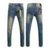 Straight Ripped Stretch American High Street Casual Men's Jeans - Image 7
