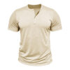 Retro Casual Cotton Solid Color Short Sleeve - Image 4