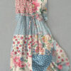 European And American 3D Digital Printing Fashion Floral Art Women's Midi Skirt Dress - Image 3