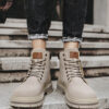 Men's Boots Plus Size Vintage Leather Worker Boot - Image 10