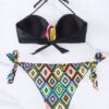 Women's High Waist With Straps Sexy Split Bikini - Image 6