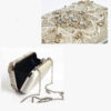 Women's Hand Sewn Rhinestone Chain Evening Bag - Image 4