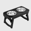 Folding Bowl For Eating High Feet For Pets Bowl With Non-slip Support  Stainless Steel For Drinking Water For Dogs - Image 7