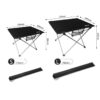 Outdoor camping small folding table aviation light aluminum alloy portable picnic table - Image 2