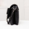 Fashion Women Black Leather Messenger Bags Fashion Vintage Messenger Cool Skull Rivets Shoulder Bags - Image 7