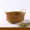 Seaweed Wicker Rattan Flower Basket Storage Table Top Organizer Gift Basket Decorative Storage Basket - Image 5