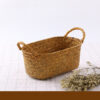 Seaweed Wicker Rattan Flower Basket Storage Table Top Organizer Gift Basket Decorative Storage Basket - Image 8