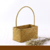 Seaweed Wicker Rattan Flower Basket Storage Table Top Organizer Gift Basket Decorative Storage Basket - Image 7