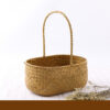 Seaweed Wicker Rattan Flower Basket Storage Table Top Organizer Gift Basket Decorative Storage Basket - Image 3