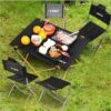Outdoor camping small folding table aviation light aluminum alloy portable picnic table - Image 10