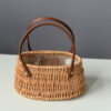 Handicraft Rattan Wicker Portable Flower Arrangement Basket - Image 3