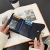 Solid Color Folding Women's Soft Leather Wallet - Image 5