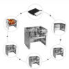 Firewood stove mini barbecue - Image 6