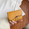 Solid Color Folding Women's Soft Leather Wallet - Image 8