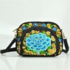 Ethnic style embroidered linen tassel bag - Image 2