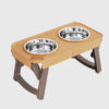 Folding Bowl For Eating High Feet For Pets Bowl With Non-slip Support  Stainless Steel For Drinking Water For Dogs - Image 5
