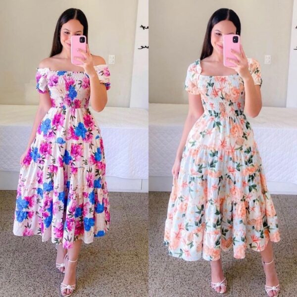French Style Fresh Printing Women's Wear