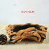 Creative Retro Wooden Pile Root Flowerpot - Image 2