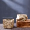 Stoneware Small Stone Succulent Plant Ceramic Flower Pot - Image 10