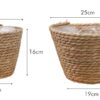 Natural hand woven flower basket - Image 8