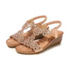 Rhinestone Bohemian Wedge Sandals - Image 5