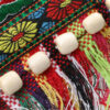 Ethnic style embroidered linen tassel bag - Image 3