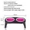 Pet Feeder Tpr Dog Bowl Folding Double Bowl - Image 4