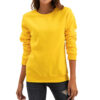 Fleece-lined Thick Round Neck Loose-fitting Solid Color Long Sleeves Sweater - Image 2