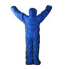 Blue Gray Color Patchwork Humanoid Sleeping Bag Human Body Can Walk Camping - Image 2