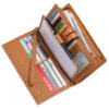 Head Layer Cowhide Long Multi Card Wallet - Image 7