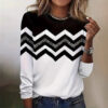 Creative Shading Digital Printing Casual Trend 3D Long Sleeve T-shirt - Image 6