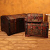Antique Old Wooden Box Antique Haunted House Show Stage Props Box - Image 2