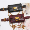 Female snake print chain belt bag - Image 3