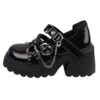 Women's Retro Platform Platform Leather Shoes - Image 2