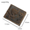 Retro Handmade Wallet Men's Wallet Short Chinese Limelight Layer Cowhide Women - Image 7